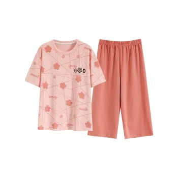 The Story Of The Flower Season Pajama Set Women's Pink