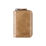 Khaki (Top Grain Cow Leather) 12 Card Slot (Anti-Skimming)