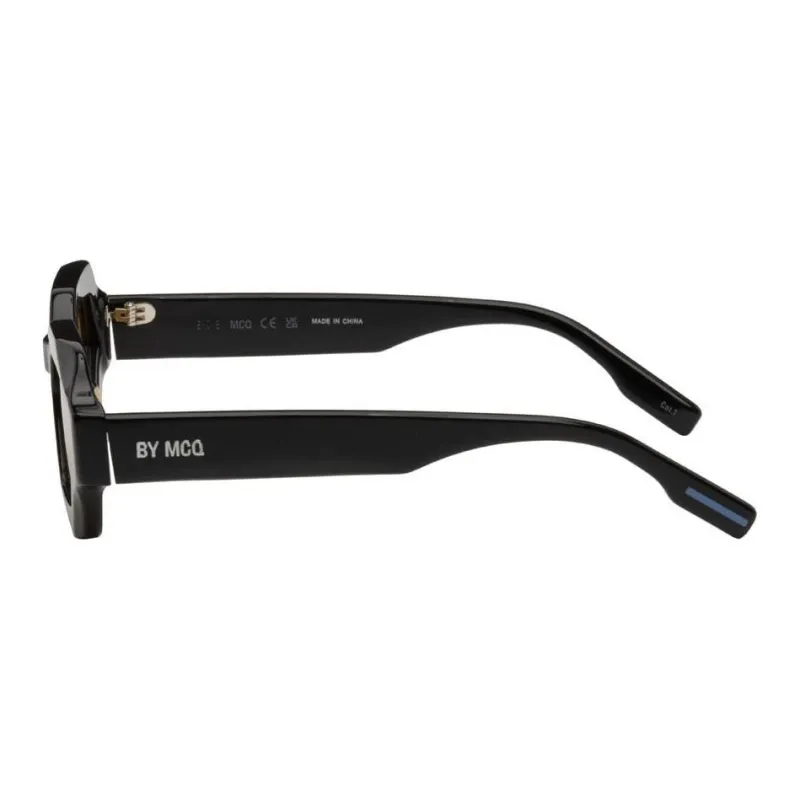 McQ Alexander McQueen Acetate Irregular Shape Sunglasses Men's Black-1