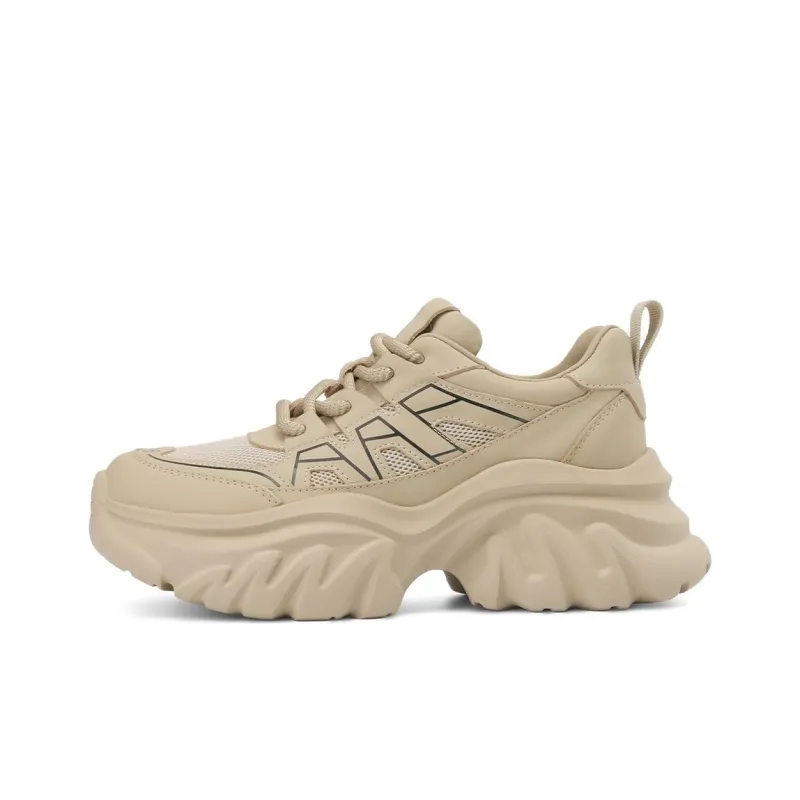 Rosa Bianca Breathable Lightweight Height Increasing Low-Top Chunky Sneakers Women's-7