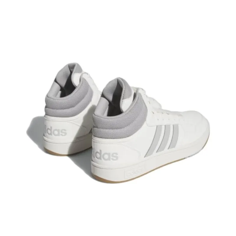 Adidas Hoops 3.0 Mid Classic Vintage Core White Grey Gum-4