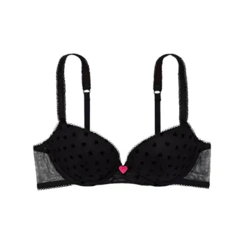 VICTORIA'S SECRET Bra Women's Black Heart
