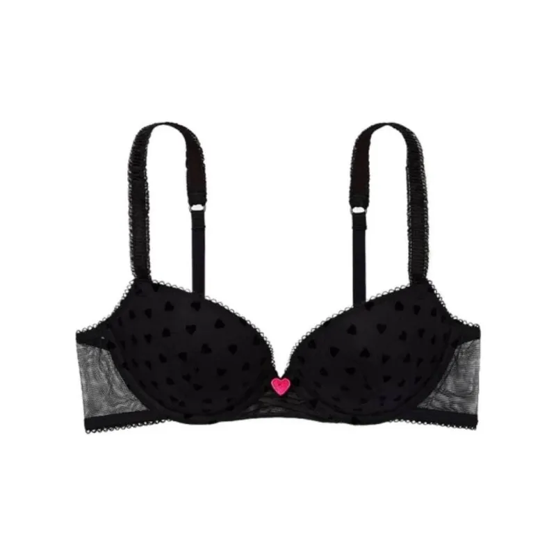 VICTORIA'S SECRET Bra Women's Black Heart-0
