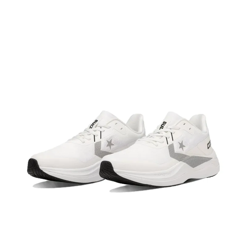 Converse Cons Rundual Cushioning, Wear Resistant Low Top Running Shoes Unisex White Gray Japan Version-2