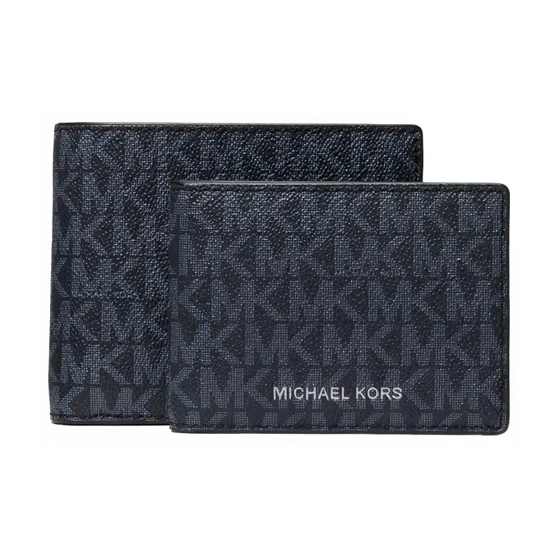 MICHAEL KORS MK Cooper Artificial Leather Wallet Medium Size Men's Marine Blue-3