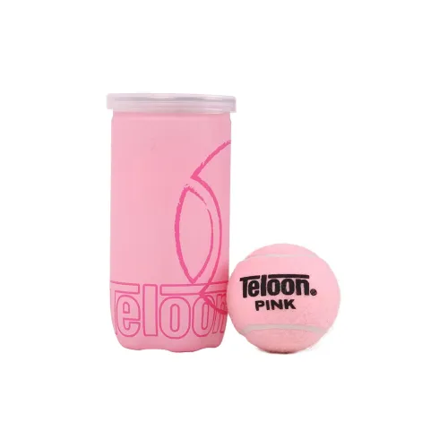 Teloon Tennis Balls Acrylic Wool Training Ball Indoor And Outdoor 63 66mm Pink