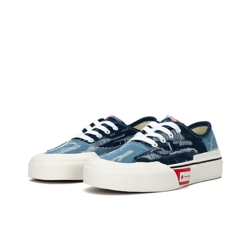 BOBBIE BURNS Low Top Skateboard Shoes Unisex Blue-2