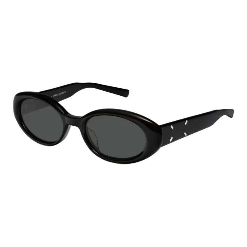 GENTLE MONSTER Plate Frame Oval Sunglasses Unisex Black-0
