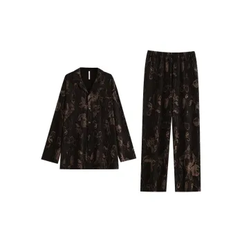 Yue Nei Pajama Set Men's Black Iris