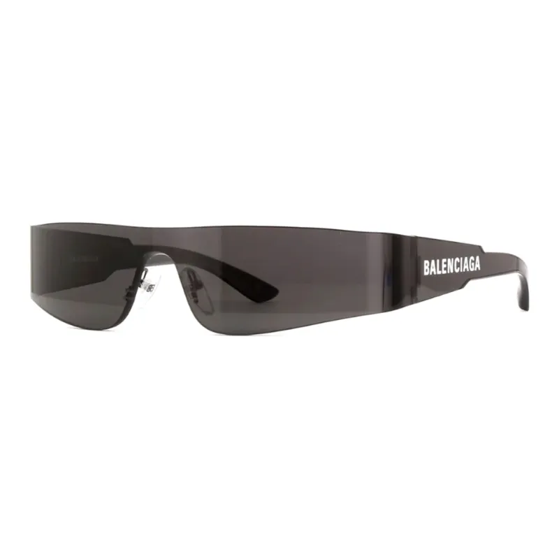 Balenciaga Irregular Shape Sunglasses Unisex Black-0