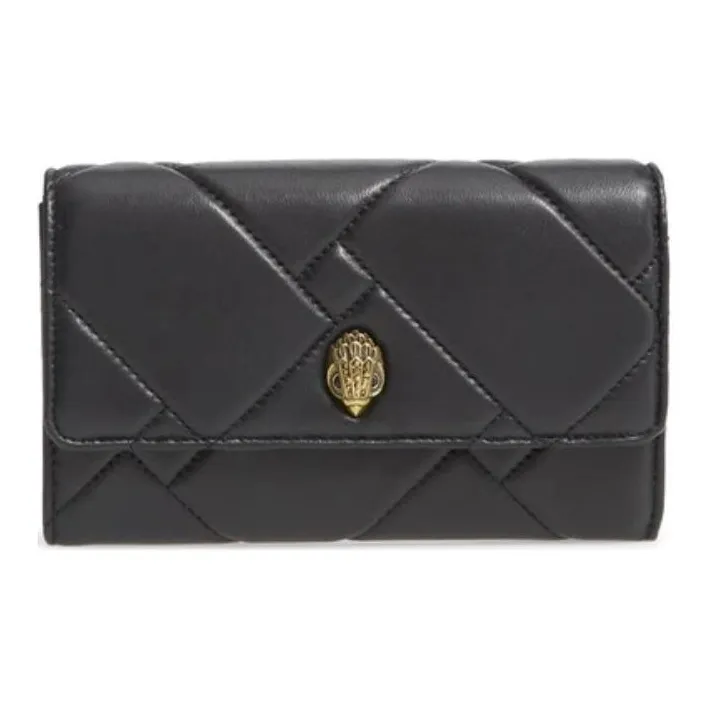 Kurt Geiger London Leather Wallet Shoulder Bag Women's Black-1
