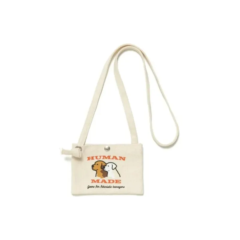 HUMAN MADE Cotton Shoulder Bag Mini Unisex White-0