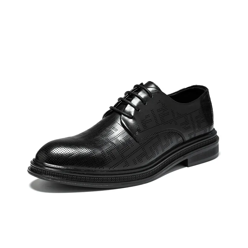 Beidouniao Dress Shoes Men's Black-0