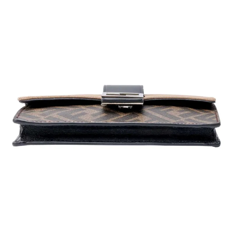 FENDI Baguette Canvas With Leather Baguette Bag, Clutch, Shoulder Bag, Crossbody Bag Regular Men's Brown/Beige-6