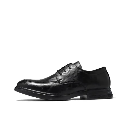 Beidouniao Dress Shoes Men Low Top Black, Brown