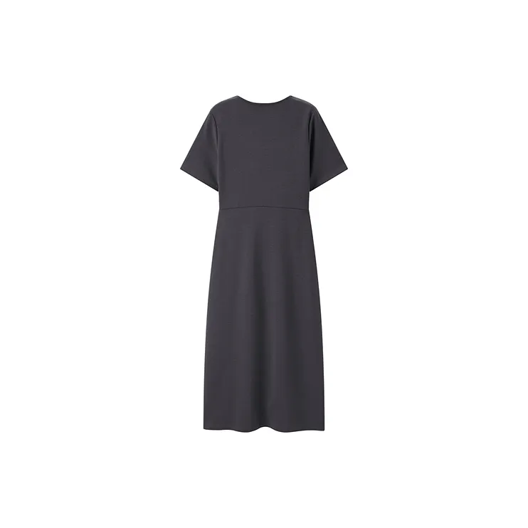 PEACEBIRD Short Sleeved Dresses Women's Gray-1