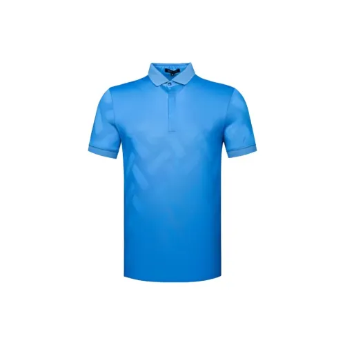 BRAUN BUFFEL Polo Shirts Men Sky Blue