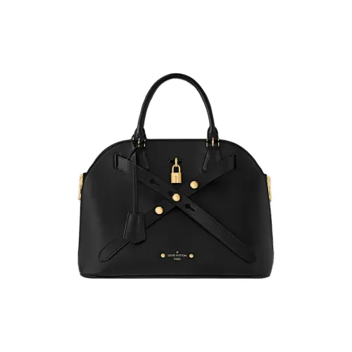 LOUIS VUITTON ONS Calfskin Dome Bag Handbags Women's Black