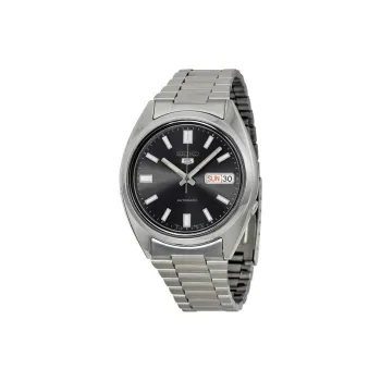 SEIKO Automatic Mechanical Movement Stainless Steel Strap Watch Men's Watches Black Dial