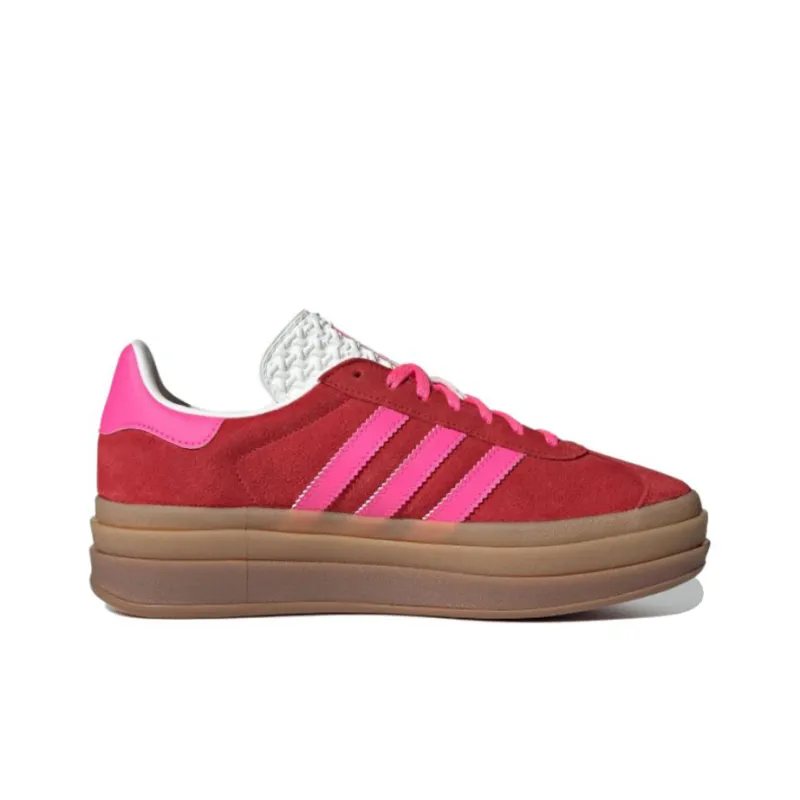 Adidas Gazelle Bold Collegiate Red Lucid Pink Women's-1