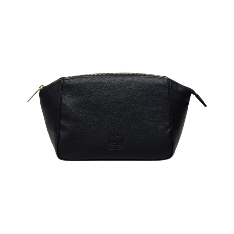 Herschel Pure Vegan Leather Toiletry Bag Unisex Black-0