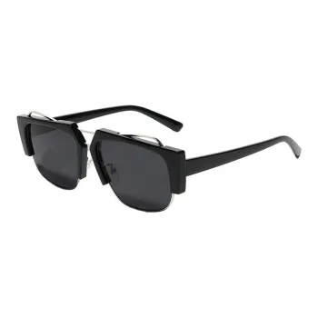 BGUUY Plastic Metal Square Sunglasses Unisex