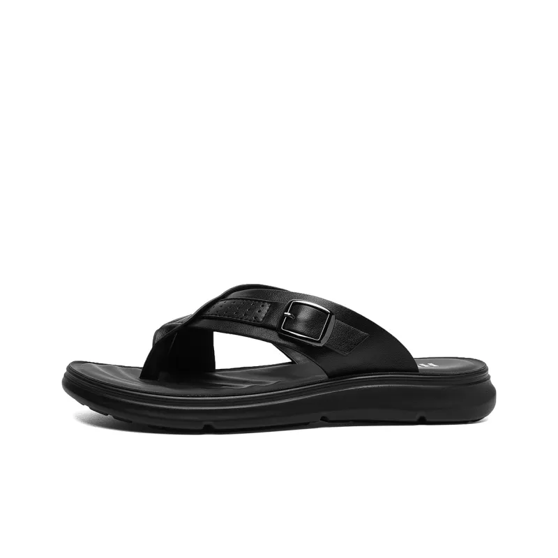 HLA Flip Flops 3.5cm Men's Black-0