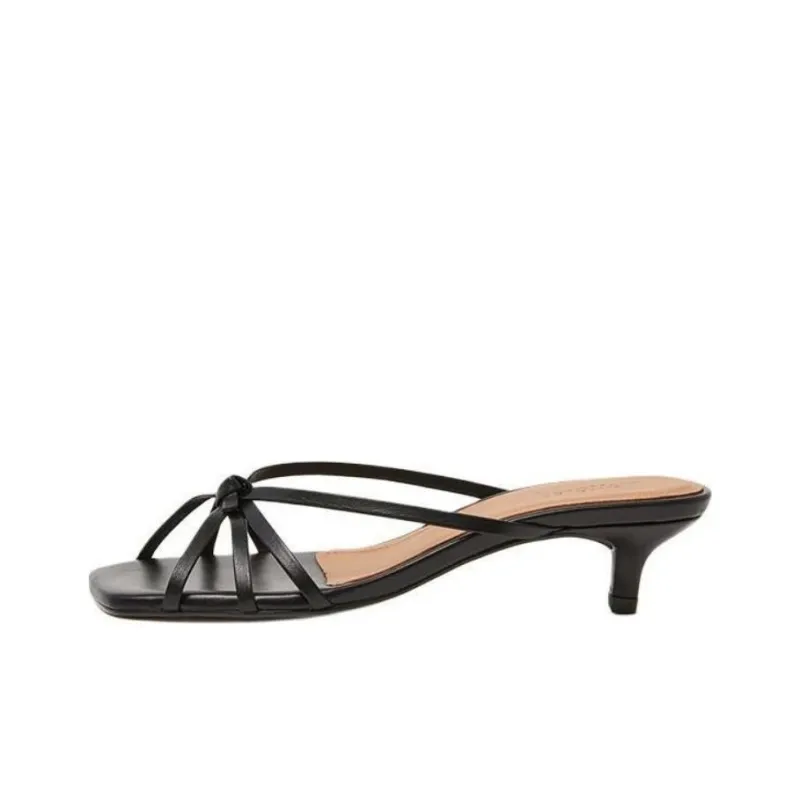 FLATTERED Slide Slippers 3.5cm Women's Black-0