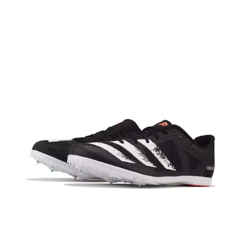Adidas Distancestar Cushioning Anti-Slip And Wear-Resistant Low-Top Running Shoes Women's Black White-2