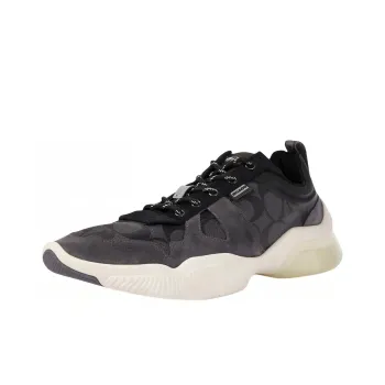 COACH Cushioned Wear Resistant Breathable Low Top Casual Shoes Men's Gray