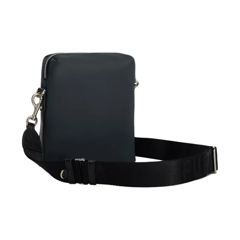 Furla Nylon Studded Leather Shoulder Bag Crossbody Bag Small Size Men's Black-1