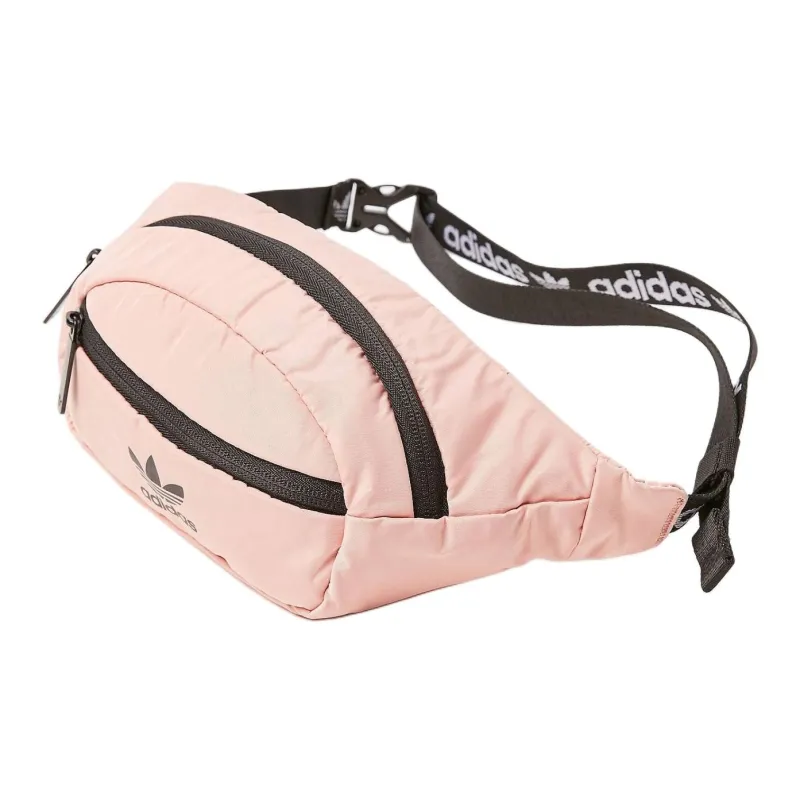 Adidas Originals Polyester Polyester One Shoulder Crossbody Fanny Pack Regular Unisex Pink/Black-2