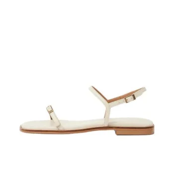 FLATTERED Strap Sandals 1cm Women's White
