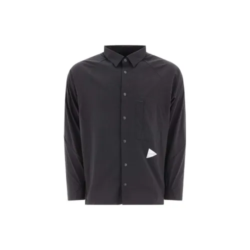 And Wander Shirts Men Black