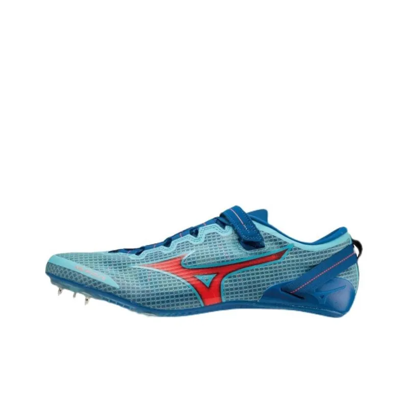 Mizuno Anti Slip Wear Resistant Low Top Rubber Long Distance Running Running Shoes Unisex Blue-0