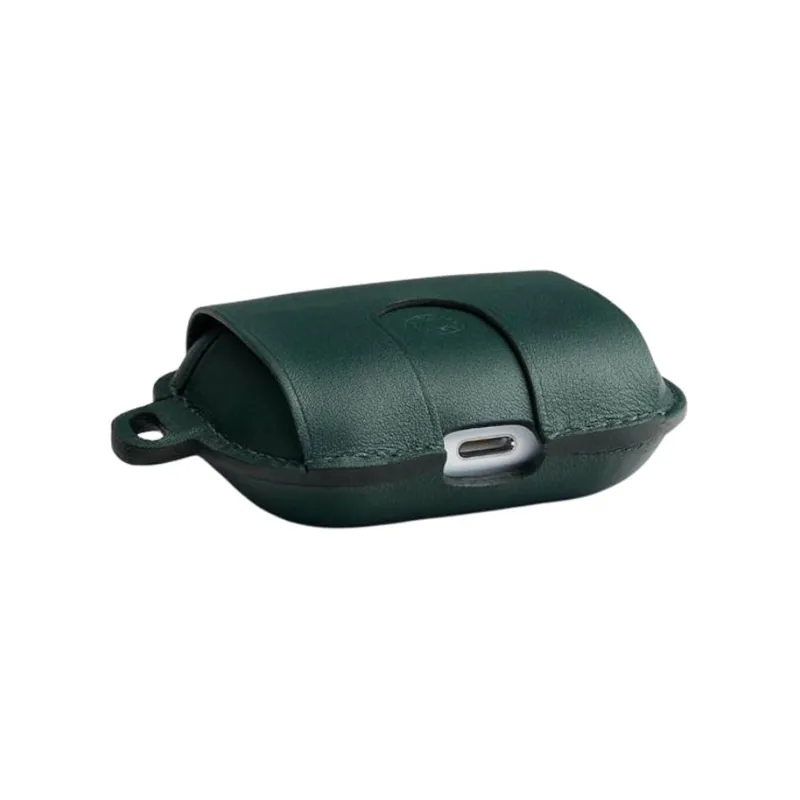 HERMES Swift Leather AirPods Pro Protective Case Earphone Case Unisex Green-3
