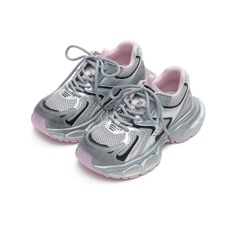 MASOOMAKE Abrasion Resistant Height Increasing Low Top Chunky Sneakers Women's-6