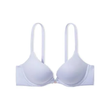 Victoria's Secret BODY BY VICTORIA 7452 Contour Push-Up Smooth Bra/Blue Crescent Bra Women's Dewy Blue