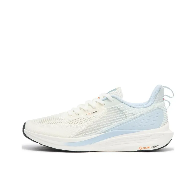 361° Cushioned Slip Resistant Low Top Running Shoes Men's White Blue-0