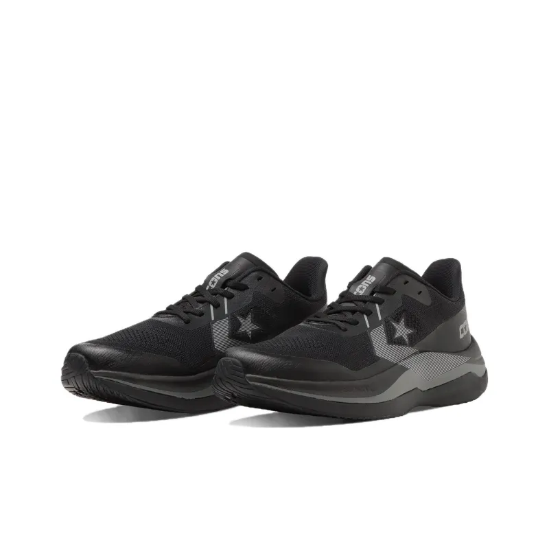 Converse Cons Rundual Anti Slip Wear Resistant Low Top Running Shoes Unisex Black Gray Japan Version-2
