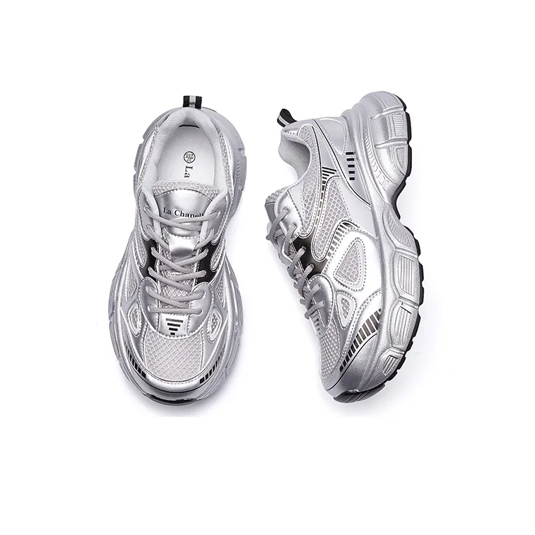 La Chapelle Wear resistant And Lightweight Low Top Chunky Sneakers Women's-2