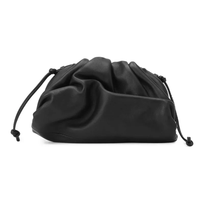 Bottega Veneta POUCH Cloud Bag Calfskin Clutch Shoulder Bag Women's Black-1
