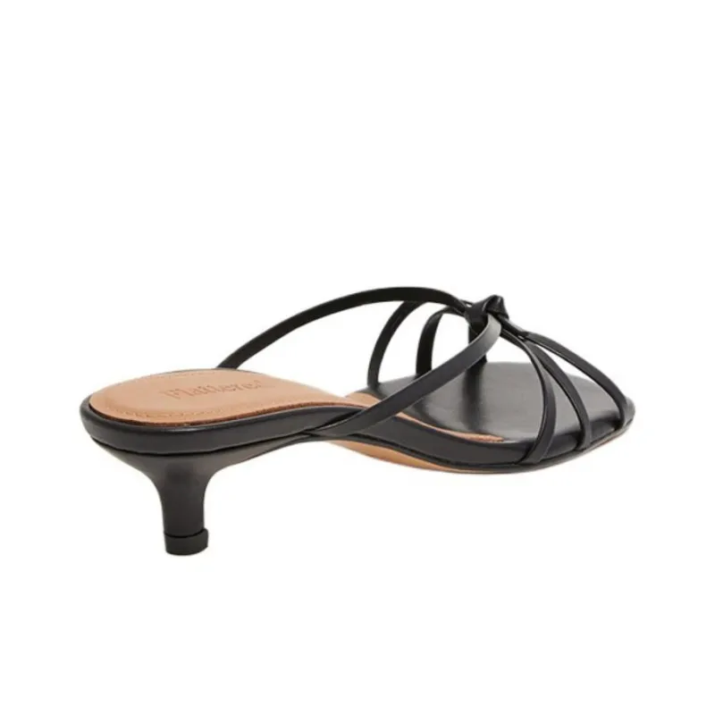 FLATTERED Slide Slippers 3.5cm Women's Black-4
