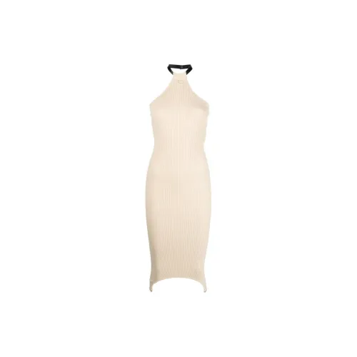 COURREGES Sleeveless Dresses Women's Beige