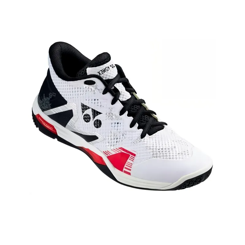 YONEX Shock Absorbers With Slip Resistant Features Low Top Badminton Shoes Unisex Black White-1