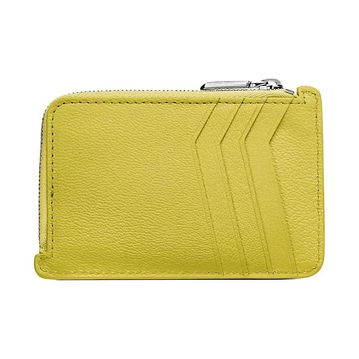 TIFFANY & CO. Tiffany T Goatskin Card Holder Women's Yellow Water-2