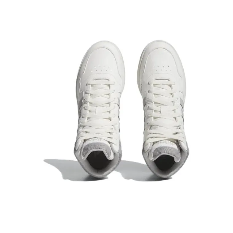 Adidas Hoops 3.0 Mid Classic Vintage Core White Grey Gum-3