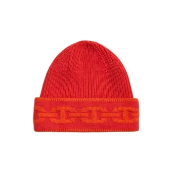 HERMES Cashmere Beanies Women's Red