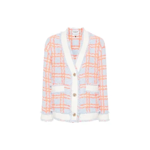 ESSENTIEL ANTWERP Folivia Checked Tweed Jacket