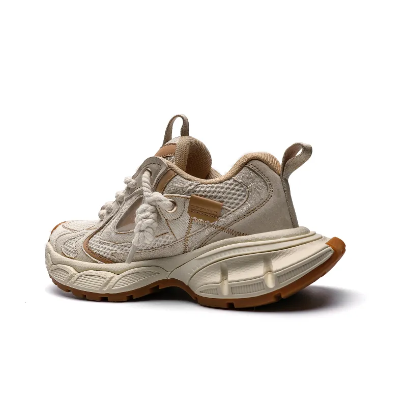 HeeDimensional Cushioning Anti Slip And Wear Resistant Coverage Height Increasing Low Top Chunky Sneakers Unisex-3